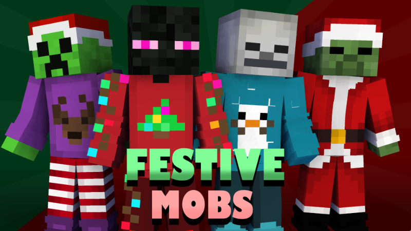 Festive Mobs on the Minecraft Marketplace by Pixelationz Studios