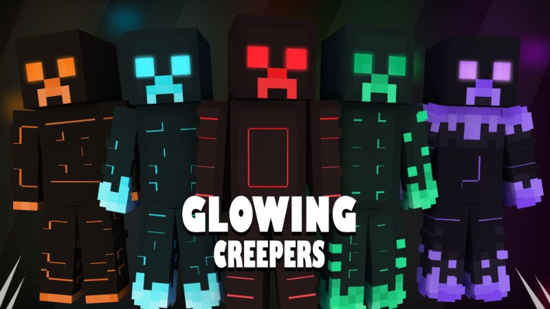 Glowing Creepers on the Minecraft Marketplace by pixelationz-studios