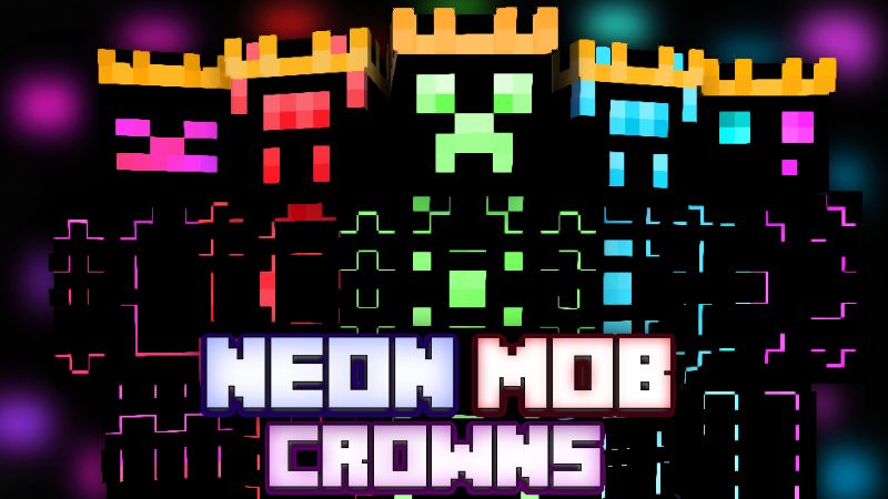 Neon Mob Crowns on the Minecraft Marketplace by Pixelationz Studios