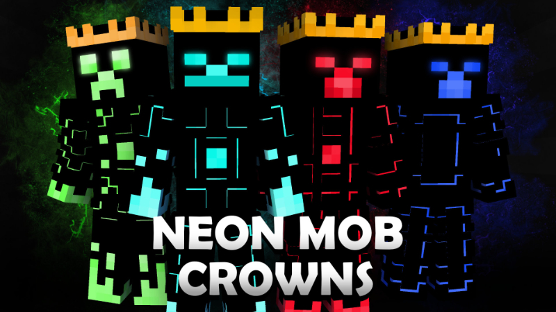 Neon Mob Crowns on the Minecraft Marketplace by Pixelationz Studios