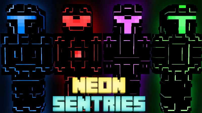 Neon Sentries on the Minecraft Marketplace by Pixelationz Studios