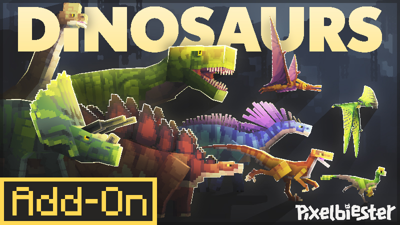 Dinosaurs Add-On 3.0 on the Minecraft Marketplace by Pixelbiester