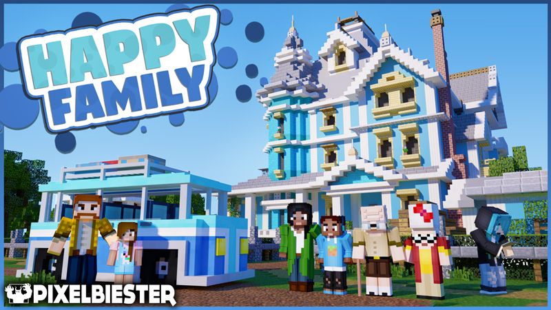 Happy Family on the Minecraft Marketplace by pixelbiester