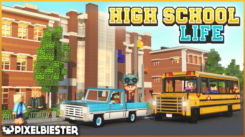 High School Life on the Minecraft Marketplace by Pixelbiester