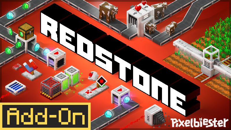 Redstone Add-On on the Minecraft Marketplace by Pixelbiester