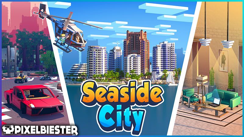 Seaside City on the Minecraft Marketplace by Pixelbiester