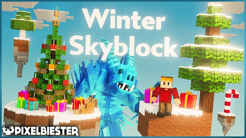 Winter Skyblock on the Minecraft Marketplace by Pixelbiester