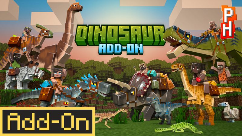 Dinosaur Add-On on the Minecraft Marketplace by PixelHeads