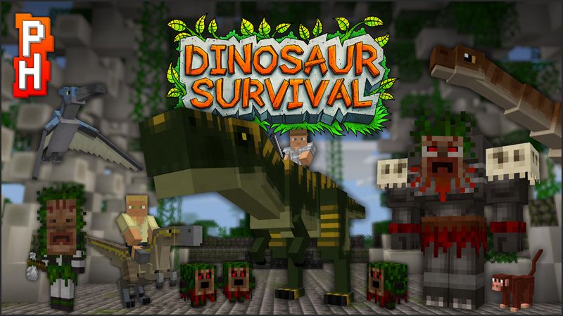 Dinosaur Survival on the Minecraft Marketplace by PixelHeads