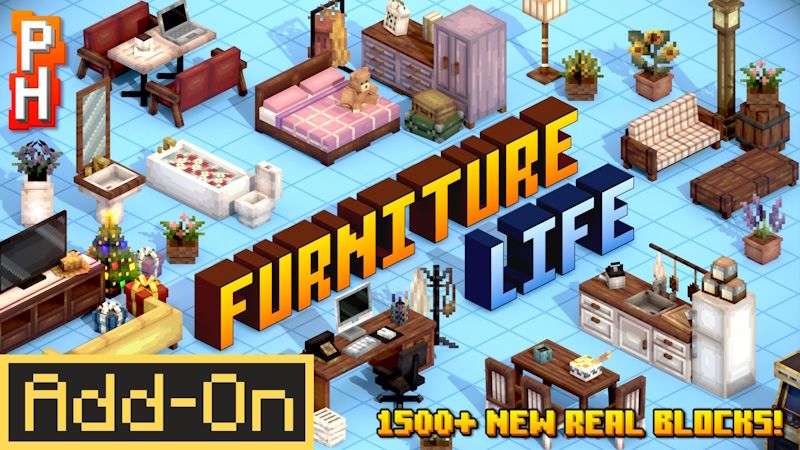 Furniture Life Add-On on the Minecraft Marketplace by PixelHeads