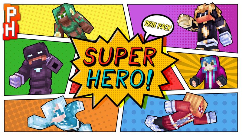 Super Hero! Skin Pack on the Minecraft Marketplace by PixelHeads