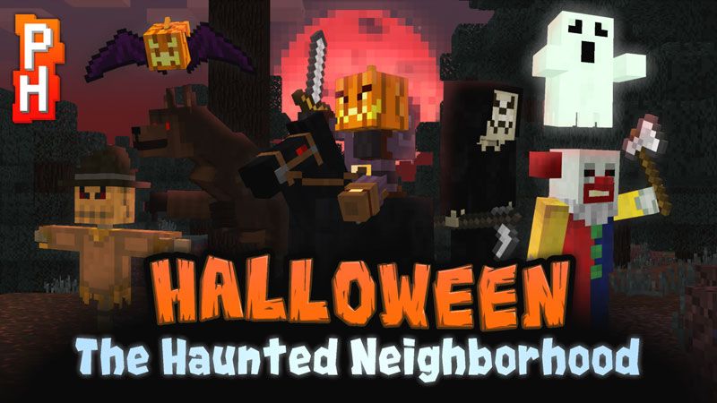 The Haunted Neighborhood on the Minecraft Marketplace by PixelHeads