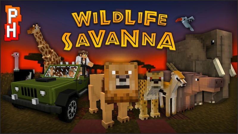 Wildlife: Savanna on the Minecraft Marketplace by PixelHeads