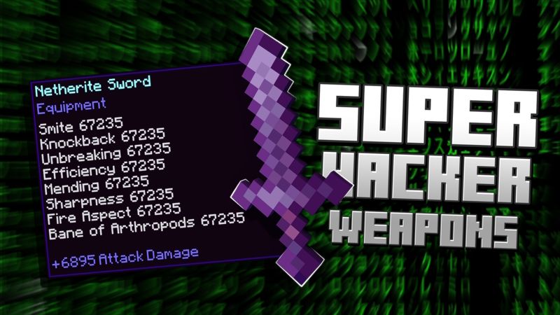 Super Hacker Weapons on the Minecraft Marketplace by Pixell Studio