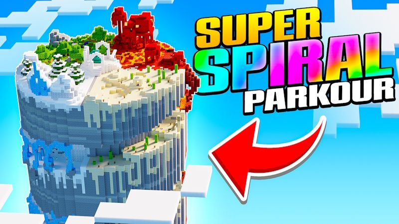 Super Spiral Parkour on the Minecraft Marketplace by Pixell Studio