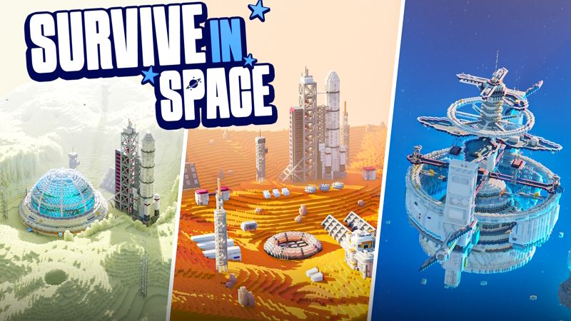 Survive in Space on the Minecraft Marketplace by Pixell Studio