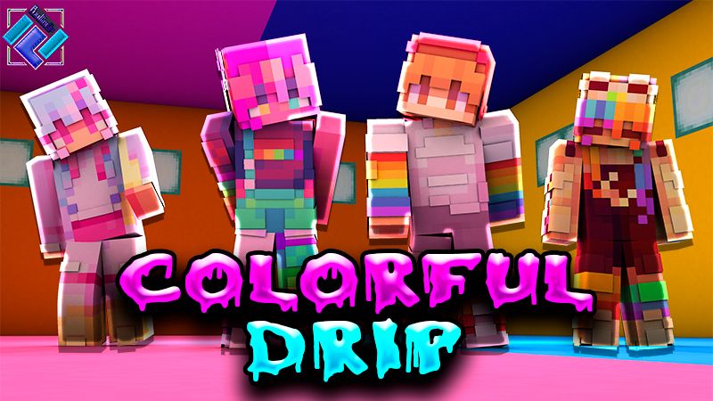 Colorful Drip on the Minecraft Marketplace by PixelOneUp