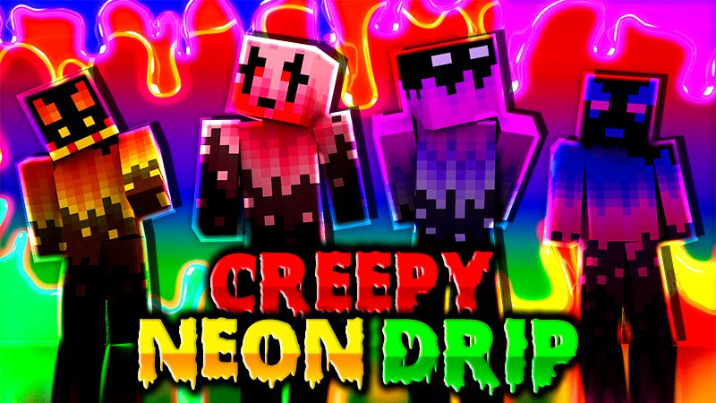 Creepy Neon Drip on the Minecraft Marketplace by PixelOneUp