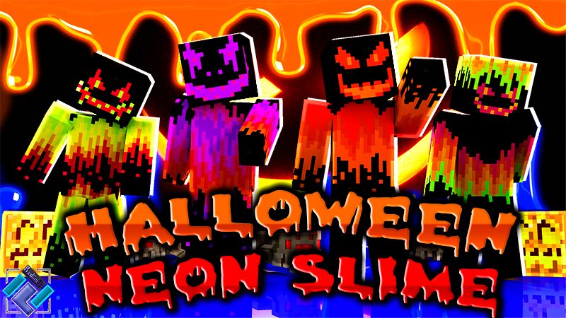 Halloween Neon Slime on the Minecraft Marketplace by PixelOneUp