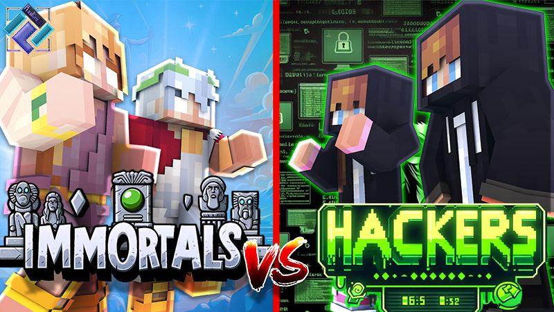 Immortals vs Hackers on the Minecraft Marketplace by PixelOneUp