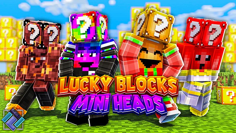 Lucky Block Mini Heads on the Minecraft Marketplace by PixelOneUp