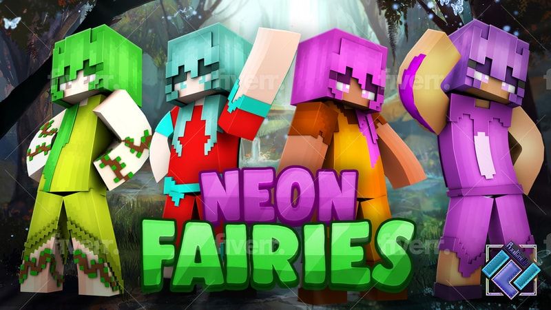 Neon Fairies on the Minecraft Marketplace by PixelOneUp