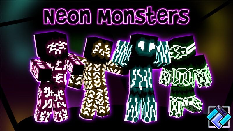 Neon Monsters on the Minecraft Marketplace by PixelOneUp