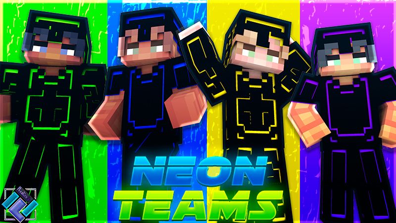 Neon Teams on the Minecraft Marketplace by pixeloneup