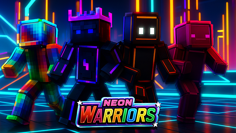 Neon Warriors on the Minecraft Marketplace by PixelOneUp
