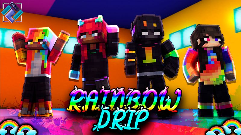 Rainbow Drip on the Minecraft Marketplace by PixelOneUp