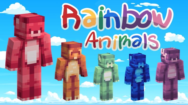 Rainbow Animals on the Minecraft Marketplace by Pixels & Blocks