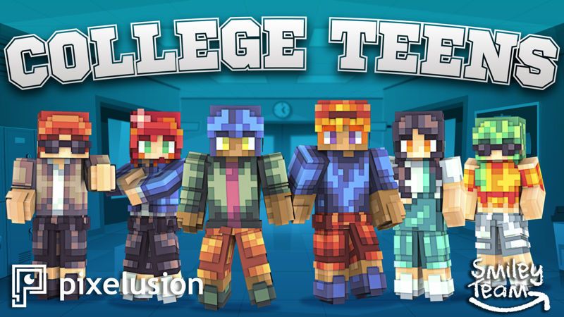 College Teens on the Minecraft Marketplace by Pixelusion