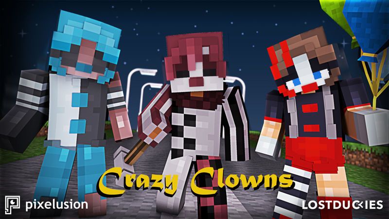 Crazy Clowns on the Minecraft Marketplace by Pixelusion