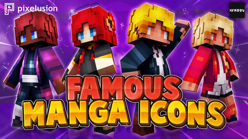 Famous Manga Icons on the Minecraft Marketplace by Pixelusion