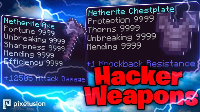 Hacker Weapons on the Minecraft Marketplace by Pixelusion