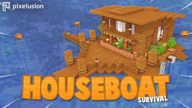 Houseboat Survival on the Minecraft Marketplace by pixelusion