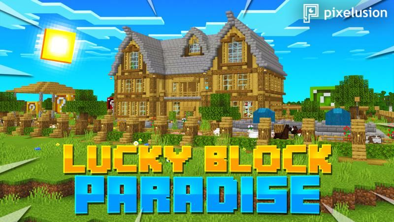 Lucky Block Paradise on the Minecraft Marketplace by Pixelusion