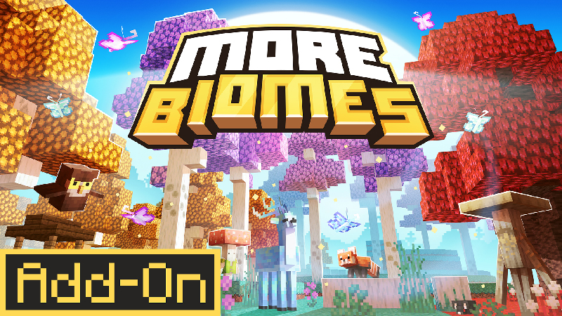 MORE BIOMES Add-On on the Minecraft Marketplace by Pixelusion