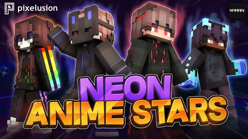 Neon Anime Stars on the Minecraft Marketplace by Pixelusion