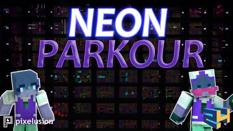 Neon Parkour on the Minecraft Marketplace by Pixelusion