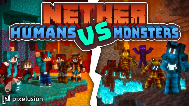 Nether Humans VS Monsters on the Minecraft Marketplace by Pixelusion