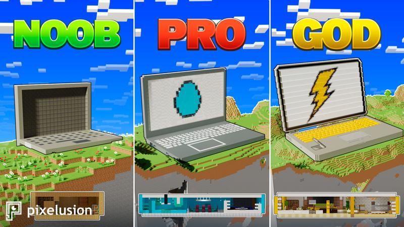 NOOB VS PRO VS GOD COMPUTER on the Minecraft Marketplace by Pixelusion