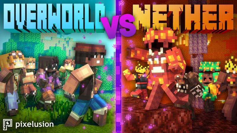 Overworld VS Nether on the Minecraft Marketplace by Pixelusion