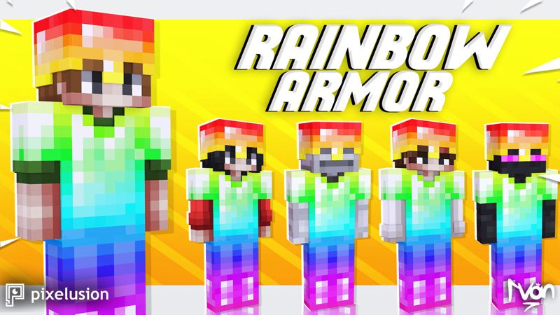 Rainbow Armor on the Minecraft Marketplace by Pixelusion