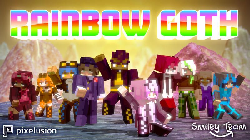 Rainbow Goth Teens on the Minecraft Marketplace by Pixelusion