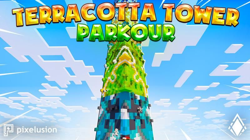 Terracotta Tower Parkour on the Minecraft Marketplace by Pixelusion