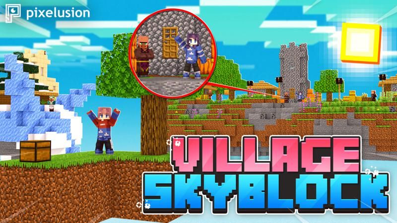 Village Skyblock on the Minecraft Marketplace by Pixelusion