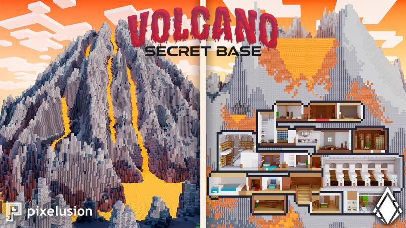 Volcano Secret Base on the Minecraft Marketplace by Pixelusion