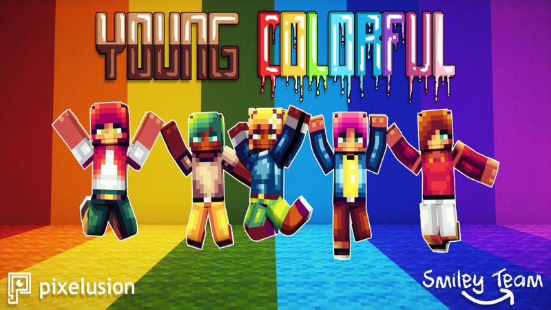 Young Colorful Teens on the Minecraft Marketplace by Pixelusion