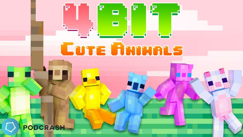 4BIT Cute Animals on the Minecraft Marketplace by Podcrash